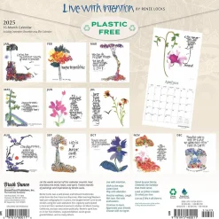 2025 Calendars|Brush Dance 2025 Live with Intention 12" x 12" Monthly Square Wall Calendar (9781975480011)