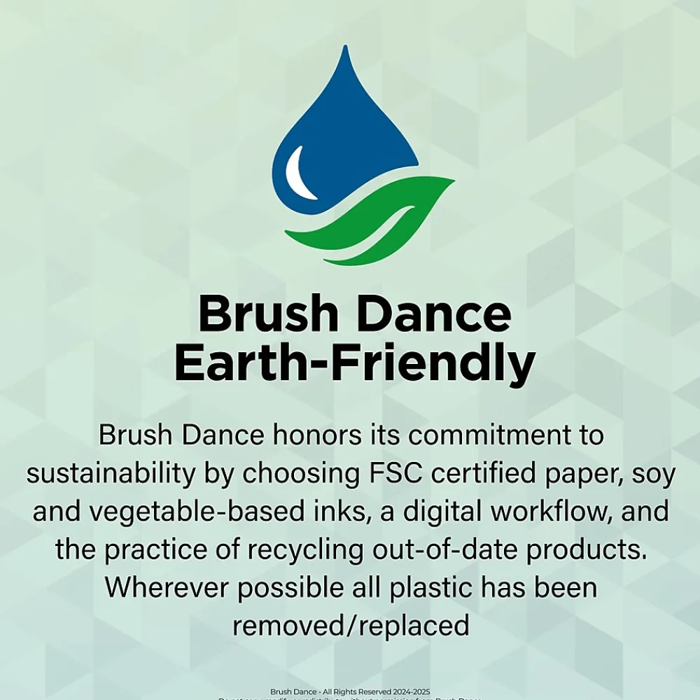 2025 Calendars|Brush Dance 2025 Live with Intention 12" x 12" Monthly Square Wall Calendar (9781975480011)