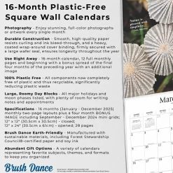 2025 Calendars|Brush Dance 2025 Magic Mushrooms 12