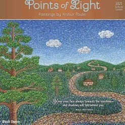2025 Calendars|BrownTrout 2025 Brush Dance Points of Light 12" x 24" Monthly Square Wall Calendar, (9781975481230)