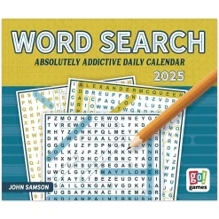 2025 Calendars|Cal Ink 2025 Word Search 6" x 5" Day-to-Day Desktop Box Calendar (9781645915911)