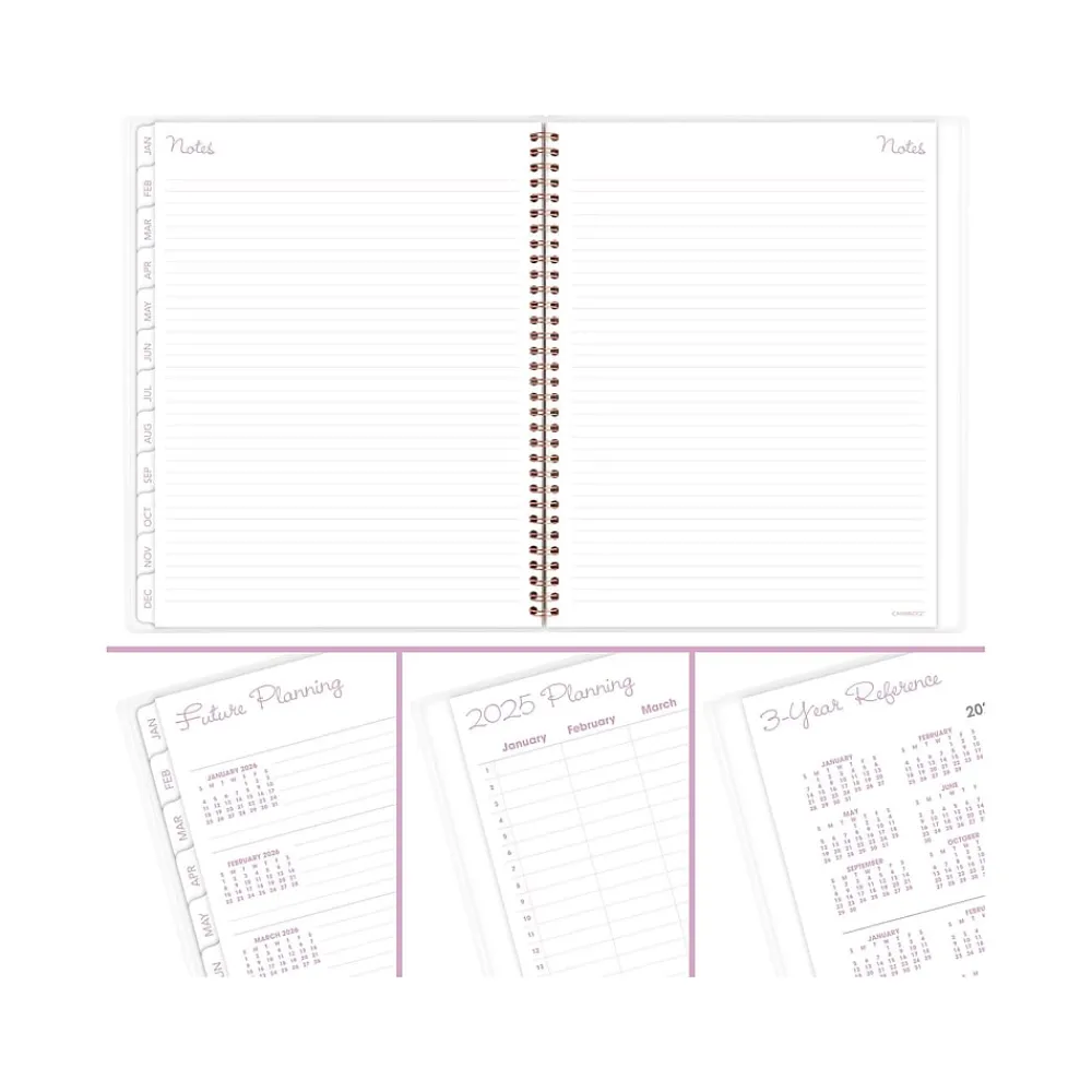 2025 Planners|Cambridge 2025 Mina 8.5" x 11" Weekly & Monthly Planner, Poly Cover, Multicolor (1134-905-25)