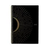 2025 Planners|Cambridge 2025 Radiate 5.5" x 8.5" Weekly & Monthly Planner, Poly Cover, Black/Gold (1725-200-25)