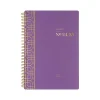 Academic Planners|Cambridge 2024-2025 WorkStyle Balance 5.5" x 8.5" Academic Weekly & Monthly Planner, Poly Cover, Purple Swirl