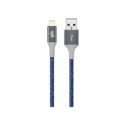 360 Electrical Habitat 8' USB A Male/Lightning 8-Pin Male, Navy (360651-NV)