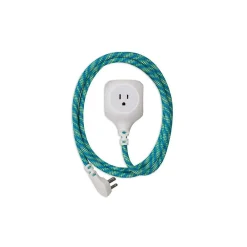 360 Electrical Habitat + USB Harmony Collection 6' Extension Cord, 3-Outlet, Mint Julep (360468-8CA4ESC1)