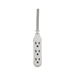 360 Electrical Habitat Modern Collection 15' Extension Cord, 3-Outlet, Tungsten (360429-TU-8ES)