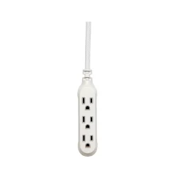 360 Electrical Habitat Modern Collection 15' Extension Cord, 3-Outlet, Titanium (360429-TI-8ES)