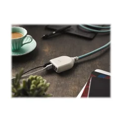 360 Electrical Harmony Collection Habitat+4.8A USB Extension for Most Smartphones, Cream (360614)