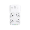 360 Electrical Revolve45 4-Outlet 3-USB Port Surge Protector, White (3E0771-WHT6NA)