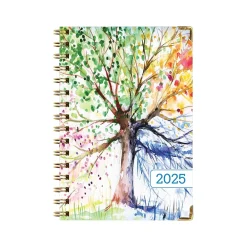 2025 Planners|Global Printed Products 2025 5.5" x 8" Weekly & Monthly Planner, Paperboard Cover, Multicolor (SPLS25-58-20)