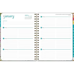 2025 Planners|Global Printed Products 2025 8.5" x 11" Weekly & Monthly Planner, Paper Cover, Multicolor (SPLS25-8511-20)