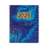 2025 Planners|Global Printed Products 2025 8.5" x 11" Monthly Planner, Plastic Cover, Blue/Gold (SPLS25-8511M-F)