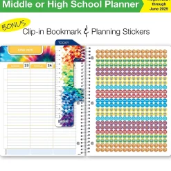 Academic Planners|Global Printed Products 2024-2025 8.5" x 11" Academic Year Planner, Paper Cover, Multicolor (AY24SM851103-CP)