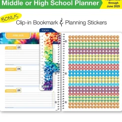 Academic Planners|Global Printed Products 2024-2025 8.5" x 11" Academic Year Planner, Paper Cover, Multicolor (AY24SB851105-CP)
