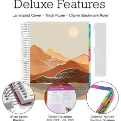 Academic Planners|Global Printed Products 2024-2025 Deluxe Teacher 8.5" x 11" Academic Year Planner, Paper Cover, Multicolor (DTP-AY24-0045)