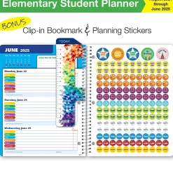 Academic Planners|Global Printed Products 2024-2025 8.5" x 11" Academic Year Planner, Paper Cover, Multicolor (AY24EB851101-CP)