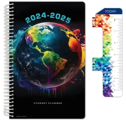 Academic Planners|Global Printed Products 2024-2025 5.5" x 8.5" Academic Year Planner, Paper Cover, Multicolor (AY24SB558501-CP)