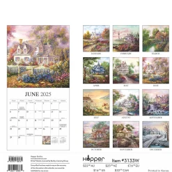 2025 Calendars|Hopper Studios 2025 Bygone Days 12" x 12" Monthly Square Wall Calendar (9781773728131)