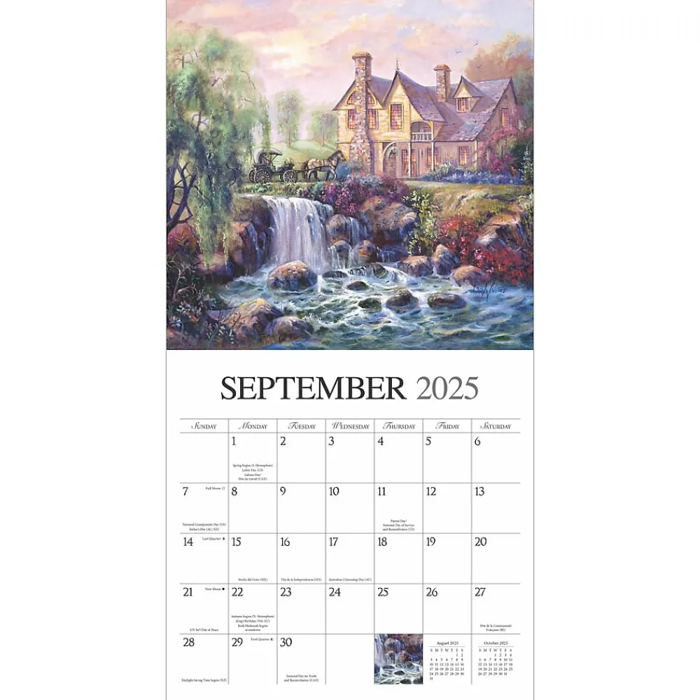 2025 Calendars|Hopper Studios 2025 Bygone Days 12" x 12" Monthly Square Wall Calendar (9781773728131)