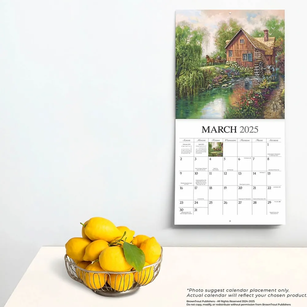 2025 Calendars|Hopper Studios 2025 Bygone Days 12" x 12" Monthly Square Wall Calendar (9781773728131)