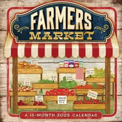 2025 Calendars|Hopper Studios 2025 Farmer's Market 12" x 12" Monthly Wall Calendar (9781773728148)