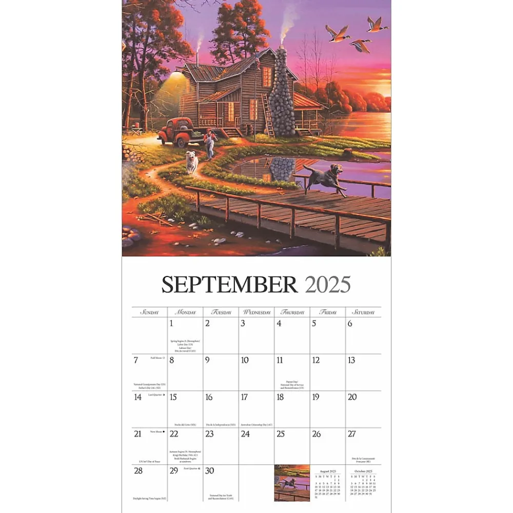 2025 Calendars|Hopper Studios 2025 Vintage Country 12" x 12" Monthly Wall Calendar (9781773728186)