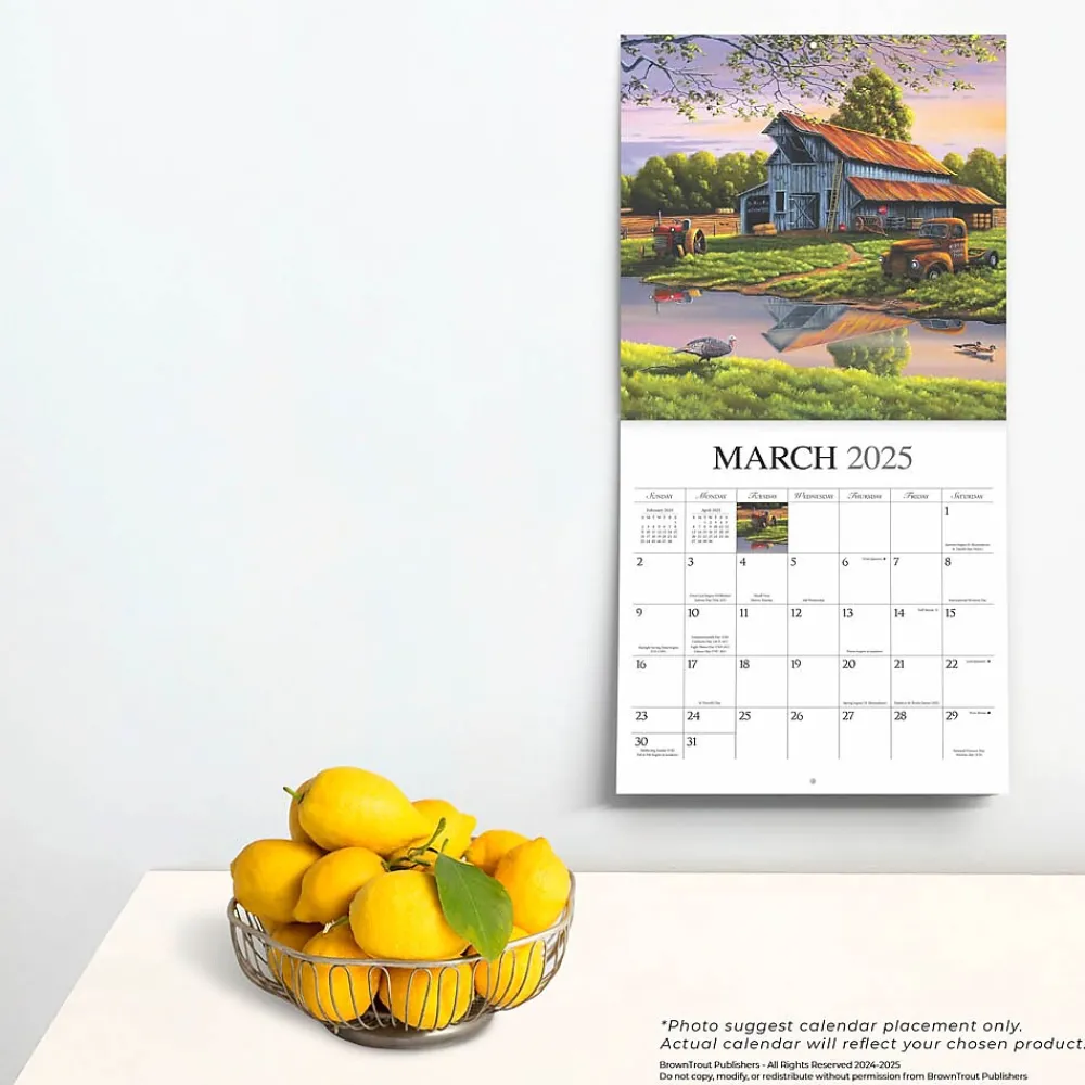 2025 Calendars|Hopper Studios 2025 Vintage Country 12" x 12" Monthly Wall Calendar (9781773728186)