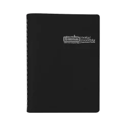 2025 Planners|House of Doolittle 2025 7" x 10" Daily & Monthly Planner, Faux Leather Cover, Black (289632-25)