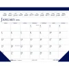 2025 Calendars|House of Doolittle 2025 22" x 17" Monthly Desk Pad Calendar, White/Deep Blue (150-25)