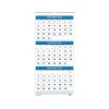 2025 Calendars|House of Doolittle 2025 8" x 17" Three-Month Wall Calendar, White/Blue (3646-25)