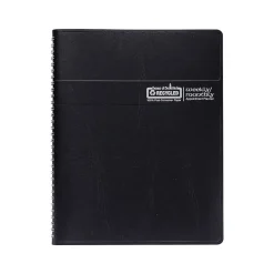 2025 Planners|House of Doolittle 2025 8.5" x 11" Weekly & Monthly Appointment Book, Faux Leather Cover, Black (28302-25)