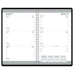 2025 Planners|House of Doolittle 2025 5" x 8" Weekly Appointment Book, Leatherette Cover, Black (27802-25)