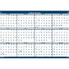 2025 Calendars|House of Doolittle 2025 37" x 24" Yearly Wet-Erase Wall Calendar, Reversible, White/Blue (396-25)