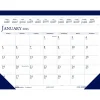 2025 Calendars|House of Doolittle 2025 Classic 18.5" x 13" Monthly Desk Pad Calendar, White/Blue (1506-25)