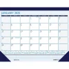 2025 Calendars|House of Doolittle 2025 Contempo 22" x 17" Monthly Desk Pad Calendar, Blue/White (151-25)