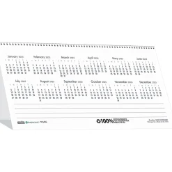 2025 Calendars|House of Doolittle 2025 Earthscapes Wildlife 8.5" x 4.25" Monthly Desk Calendar (3689-25)