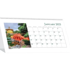 2025 Calendars|House of Doolittle 2025 Earthscapes Gardens 8.5" x 4.25" Monthly Desk Calendar (309-25)