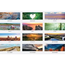 2025 Calendars|House of Doolittle 2025 Earthscapes 8" x 17" Three-Month Wall Calendar (3636-25)