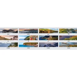 2025 Calendars|House of Doolittle 2025 Earthscapes Coastlines 22" x 17" Monthly Desk Pad Calendar (178-25)