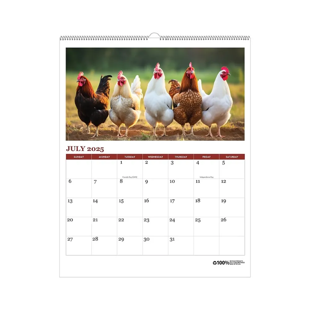 2025 Calendars|House of Doolittle 2025 Farm Life 11" x 14" Monthly Wall Calendar (316-25)