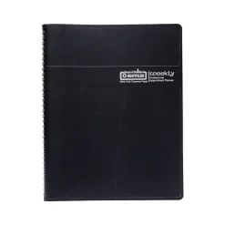 2025 Planners|House of Doolittle 2025 Professional 8.5" x 11" Weekly Appointment Book, Leatherette Cover, Black (27202-25)