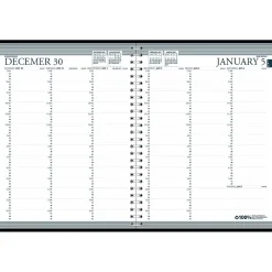 2025 Planners|House of Doolittle 2025 Professional 8.5" x 11" Weekly Appointment Book, Leatherette Cover, Black (27202-25)
