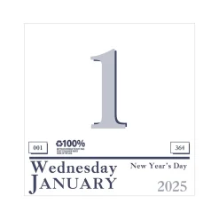 2025 Calendars|House of Doolittle 2025 Today 6.5" x 9" Daily Wall Calendar, White/Blue (310-25)
