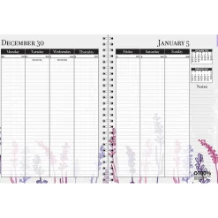 2025 Planners|House of Doolittle 2025 Wild Flower 8.5" x 11" Weekly & Monthly Planner, Paperboard Cover, Multicolor (28774-25)