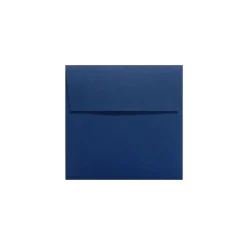 Best LUX 80 lb 5 3/4" x 5 3/4" Peel & Press Square Envelopes, Navy Blue, 50/Pack