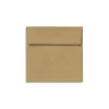 Outlet LUX 70 lb 4" x 4" Peel & Press Square Envelopes, Grocery Bag Brown, 50/Pack