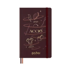 2025 Planners|Moleskine 2025 Limited Edition Harry Potter Accio 5" x 8.25" Daily Planner, Bordeaux Red (DHP12DC3Y25)