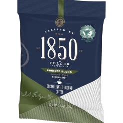 1850 Pioneer Blend Decaf Ground Coffee, Medium Roast, 2.5 oz. Fraction Pack, 24/Carton (2550021513)