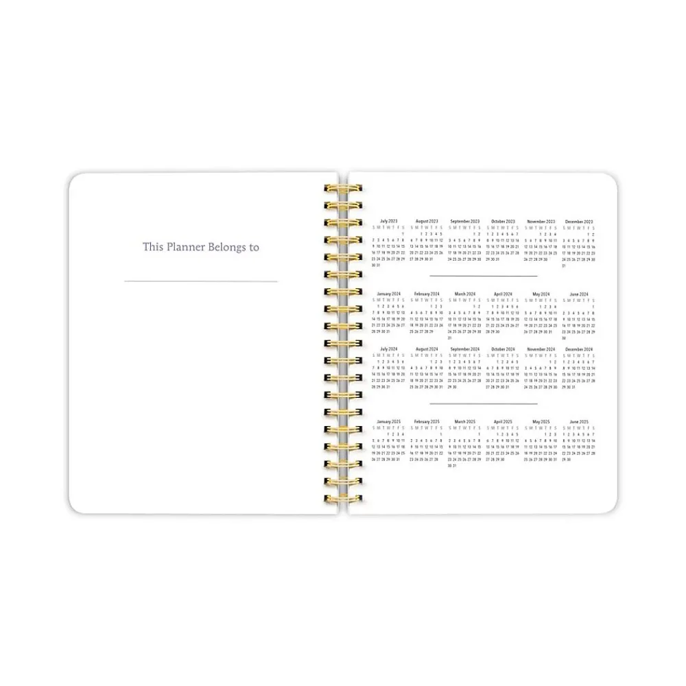 Academic Planners|Plato 2024 6" x 7.75" Academic & Calendar Weekly Planner, Paperboard Cover, Black (9781975457396)